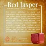 Red Jasper Tumbled Cube - tumbledstone