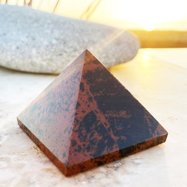 Red Obsidian Pyramid - Medium - pyramids