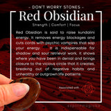 Red Obsidian Worry Stone - worrystone