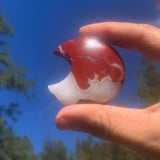 Red Jasper Crescent Moonstones