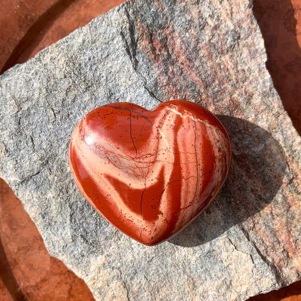 FREE GIVEAWAY! Red Jasper Heart