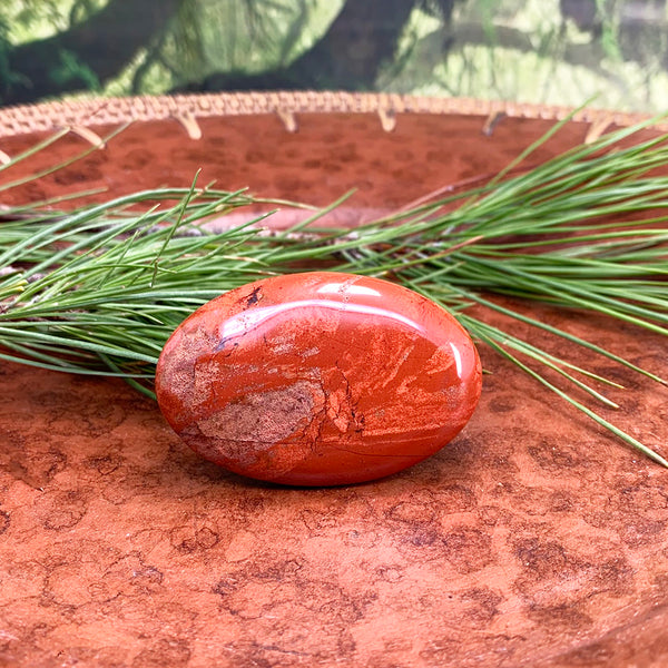 Piedra de palma de jaspe rojo