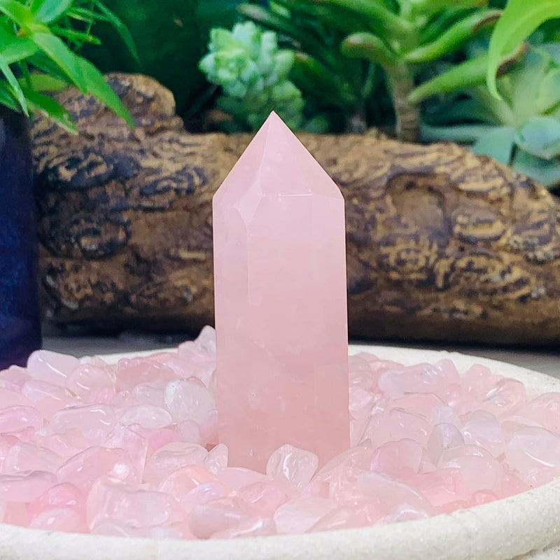 Rose Quartz Point - wand