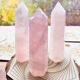 Rose Quartz Point - wand