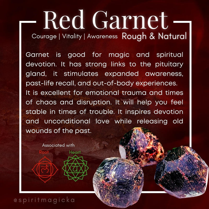 Rough Red Garnet - rawstone