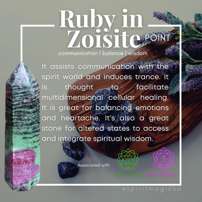 ARRON - Ruby In Zoisite Spiritual Heart Manifesting Set - Gift Cards