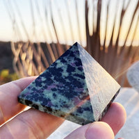 Ruby in Zoisite Pyramid - Medium - pyramids