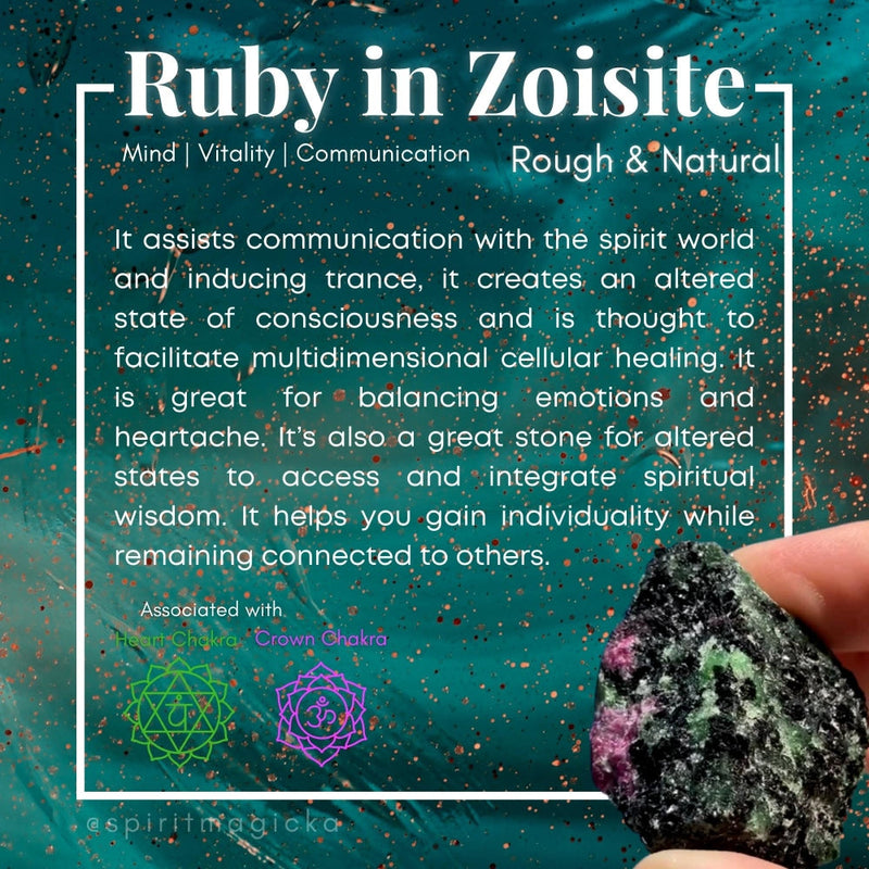 Ruby In Zoisite Rough Stone - rawstone