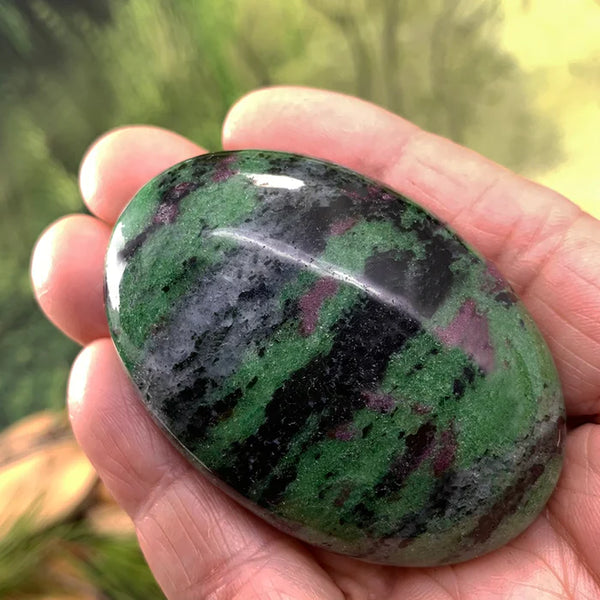 FREE GIVEAWAY! Ruby in Zoisite Palmstone