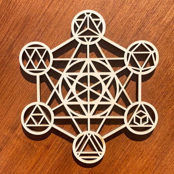 Laser Cut Wooden Sacred Geometry Grid