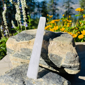 Selenite Stick component from the Prosperity Power Crystal Set.