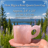 Coppa dell'amore in quarzo rosa