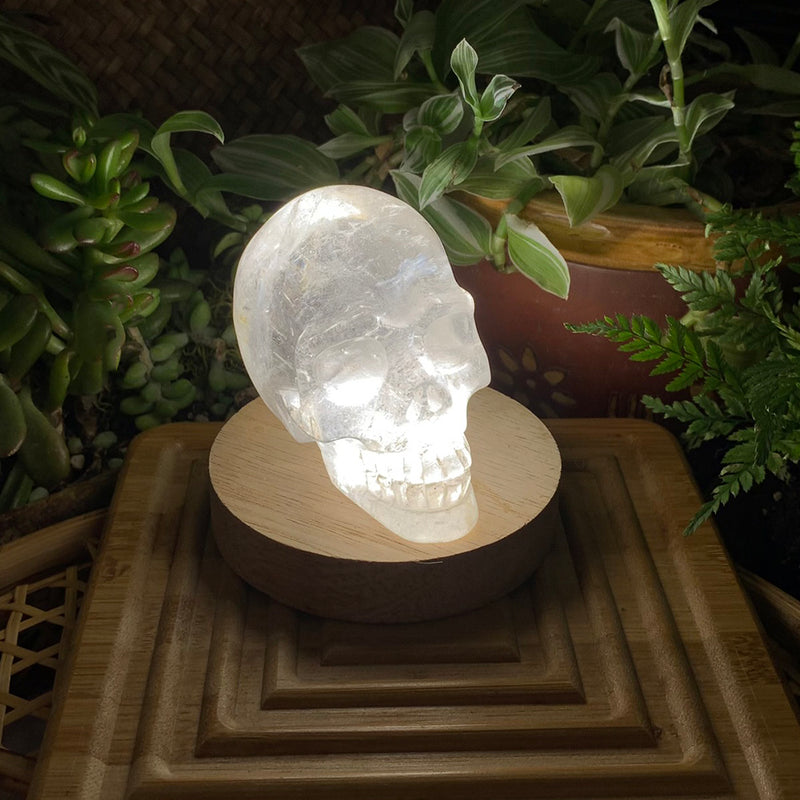 Crystal Mood Light (Quartz Skull Medium)