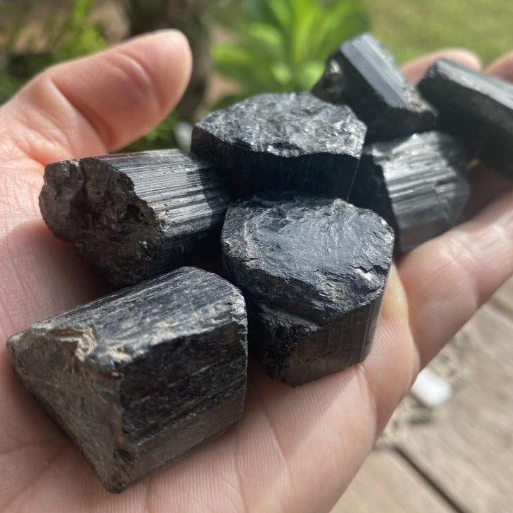 Small Black Tourmaline Chunk - rawstone