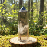 Ametyst hellig geometri facetteret krystal