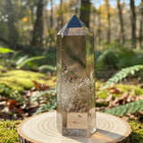 Ametyst hellig geometri facetteret krystal