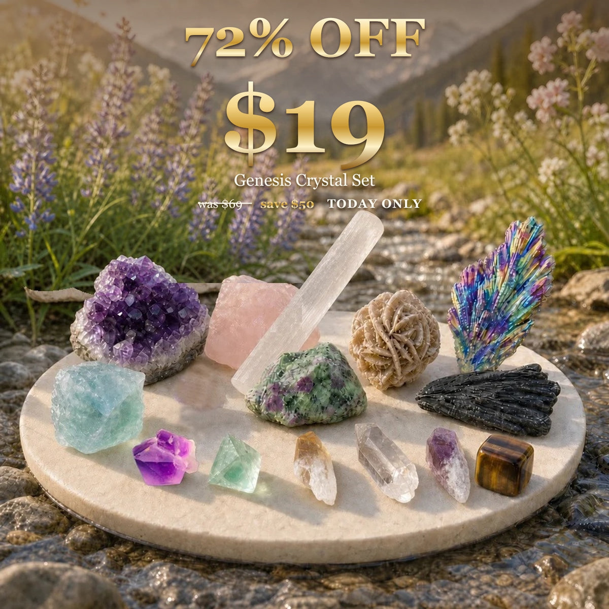 SALE 72% OFF TODAY - SAVE Genesis Crystal Set