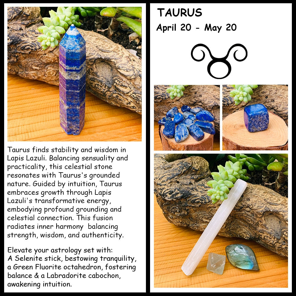 Taurus April 20 May 20 Zodiac Crystal Fusion Set With Pouch taurus-april-20-may-20-zodiac-crystal-fusion-set-with-pouch