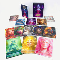 🌙 Sacred Feminine Awakening Oracle Deck, 13 Crystal Companion Set & Course