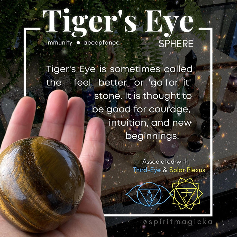 Tiger’s Eye Mini-Sphere - sphere