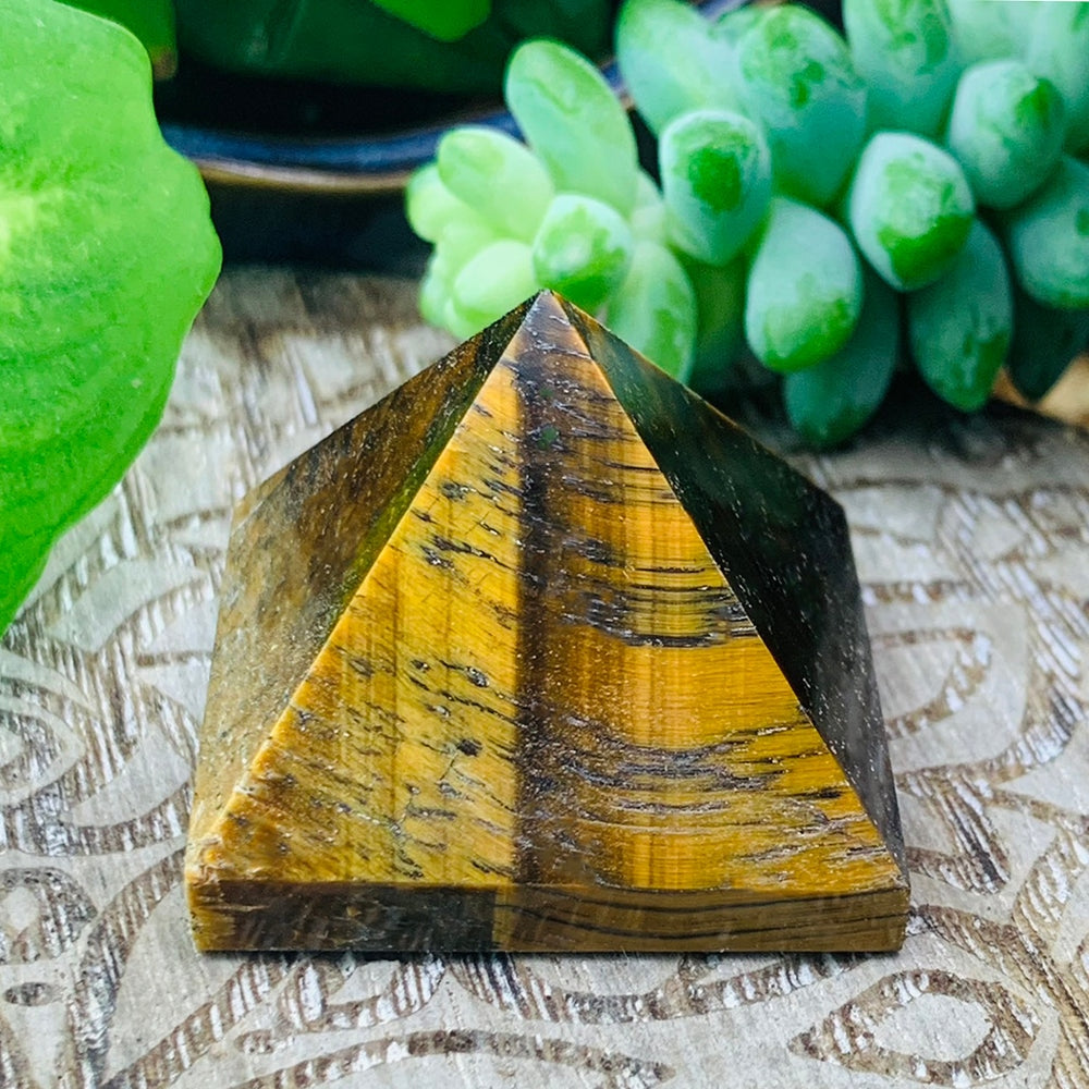 Tiger's Eye Pyramid - Small – Spirit Magicka