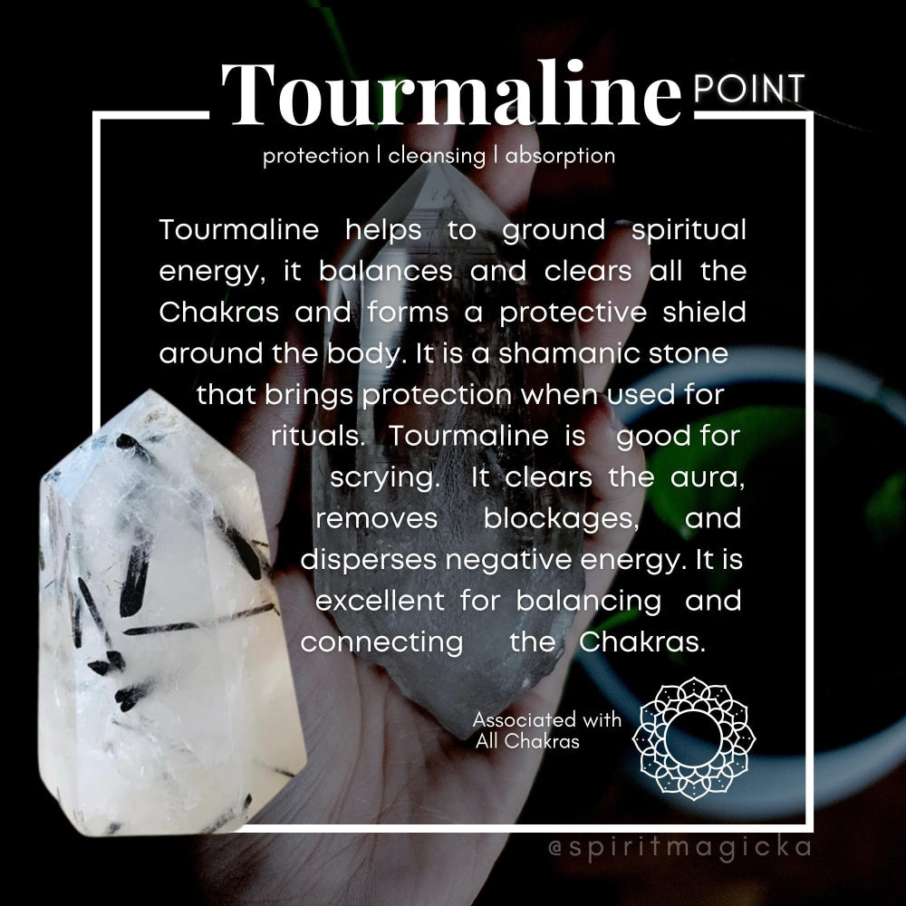 Tourmalinated Quartz Healing Wand1