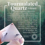 Tourmalated Quartz Pyramid - Medium - pyramids