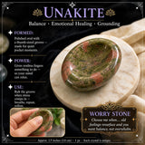 60% DE DESCUENTO VENTA DE 1 DÍA - Protect from Stress" Worry Stone Set de 15 + bolsa de terciopelo