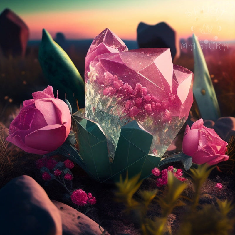 How Rose Quartz Grows (Printable Wall Art)