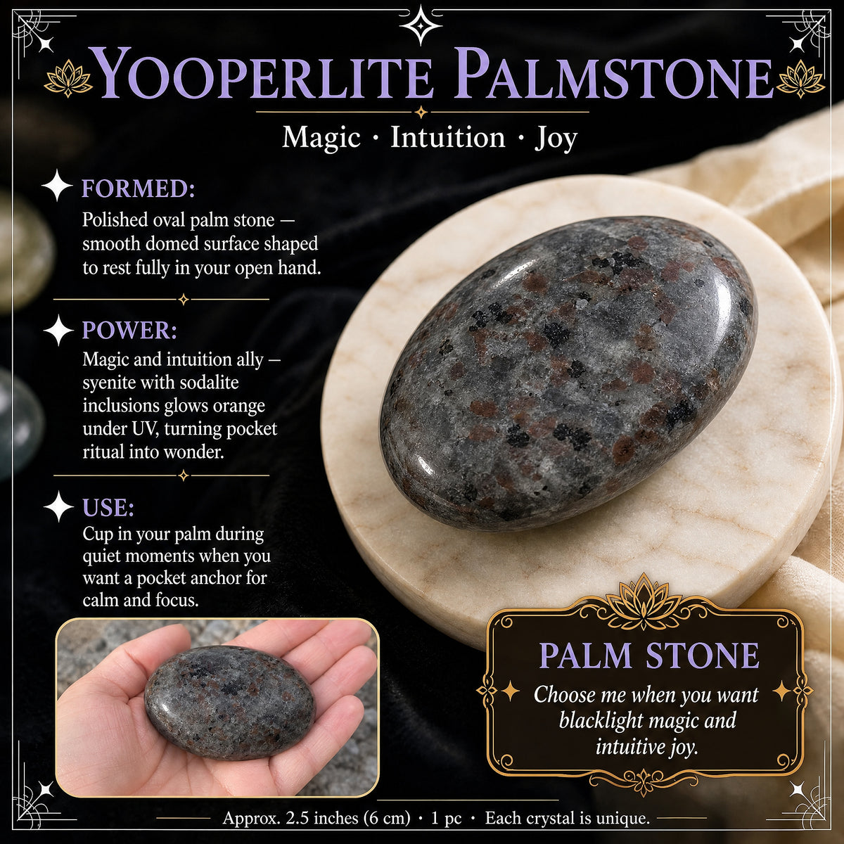 Piedra de palma yooperlita