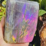 Grande (1.85 lbs.) Purple Flash Labradorite Freeform (Artículo n.º 1014)