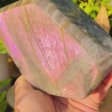 Grand (2,20 lb) Purple Flash Labradorite Freeform (article n ° 0081)